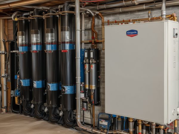 Complete HVAC system installation in modern home